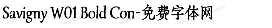 Savigny W01 Bold Con字体转换